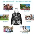 thumbnail image 5 of Fotbe Not All Who Wander Are Lost 2 Pattern Youth Pullover Hooded Sweatshirt, Boys Hoodie, Kangaroo Pocket Hoodie for Kids Girls -Small, 5 of 6