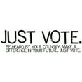 thumbnail image 2 of CafePress - 3.5 JUST VOTE Button! - 3.5" Button, 2 of 3