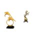 thumbnail image 1 of Figura de delfín,Colección de adornos de escritorio con figuras de delfines,Figura de escritorio,Estantería con estatua de caballo para escritorio,oficina y decoración del hogar.,Figura, 1 of 8
