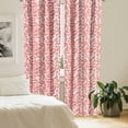 thumbnail image 2 of Ambesonne Romantic Curtains, Hot Retro Lady Lips, Pair of 28"x95", Vermilion and White, 2 of 5