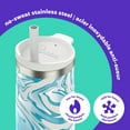 thumbnail image 4 of bubba Radiant Tumbler, 24 oz (709 ml), Stainless Steel Insulated Water Bottle, Scuba Marble Swirl, 4 of 6