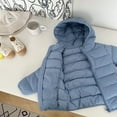 thumbnail image 4 of Godderr Kids Baby Toddler Down Jackets Down Puffer Coats for Girls Boys Jacket with Hooded Outerwear Casual Down Outwear Tops for 2-14Y, 4 of 5