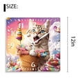 thumbnail image 2 of 12 Inch Wall Clock Battery Operated Silent Clock Decorative for Office, Kitchen, Outdoor, Living Room，Cat Creative, 2 of 4