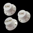 thumbnail image 3 of TISHITA 1 Volume & 2 Tone Control Switch Knobs for ST Sq Electric Guitar White, 3 of 7