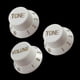 thumbnail image 3 of Tapas de perillas de volumen de 3 piezas 2T1V Plástico para guitarra eléctrica ST SQ - Blanco Yuyangstore Perilla de volumen de guitarra, 3 of 7
