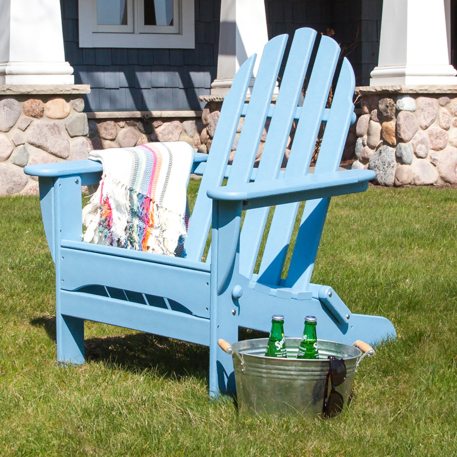 POLYWOOD&reg; Classic Recycled Plastic Foldable Adirondack Chair - image 5 of 11