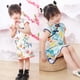 thumbnail image 5 of Vestido Qipao Cheongsam para niñas, Vestido para niñas pequeñas, Vestidos de Verano para niños pequeños, Falda cómoda para niñas, 2 Piezas, 90 cm, 5 of 5