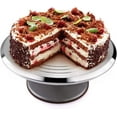 thumbnail image 1 of Plato giratorio gourmet, diseño elegante y moderno para presentación de tarta de queso y mousse de chocolate, control de velocidad de rotación que garantiza un material seguro y no tóxico, adecuado, 1 of 5