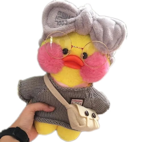 Lalafanfan Cafe Mimi Yellow Duck Plush Toy Soft Stuffed Doll Kids Cute Gift 