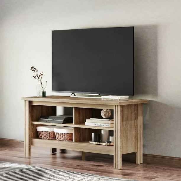 Farmhouse Tv Stand For Tvs Up To 50tv Media Console Storage Cabinet