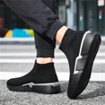 thumbnail image 2 of Xishao Zapatos para Caminar para Hombre Tenis Deportivas Zapatos sin Cordones Casuales negro plata 29.5 cm negro plata 29.5 cm Xishao ropa, 2 of 2