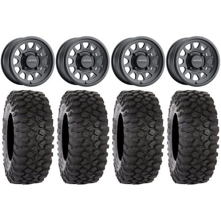 Method 414 15 Wheels Black +13mm 32 XC450 Tires Polaris RZR XP 1000 / PRO XP / Ranger XP 900/1000