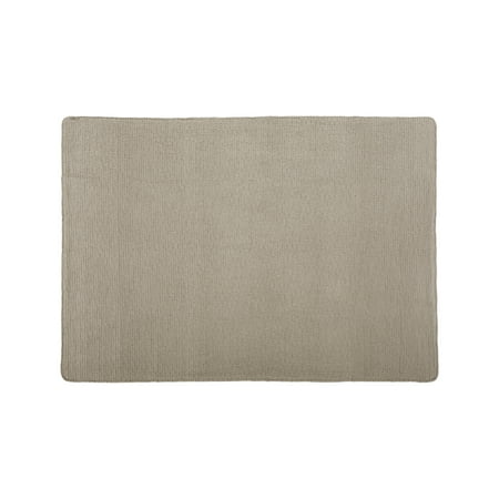 Noble House Baxendale Fabric Throw Blanket, Brown