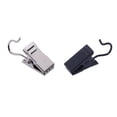thumbnail image 4 of Ganchos de clip para cortinas Inteprter paquete de 80 acero inoxidable plata, 4 of 6