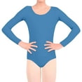 thumbnail image 2 of Basic Long Sleeve Leotards for Girls Toddler Kids Teen Dance Gymnastic Bodysuit Outfit Leotard 5-18 Years, 2 of 5