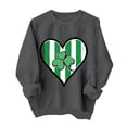 thumbnail image 1 of Suéteres de Manga Larga de Mujer con Cuello Redondo Impreso Suelto Casual para la Fiesta Del Día de San Patricio Y el Uso Diario, 1 of 6