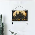 thumbnail image 6 of WOBOGO Ghost Pumpkin Living Room Canvas Wall Art Bedroom Study Framed Canvas Print Artwork Home Office Decorations 24.5×16.7in, 6 of 6