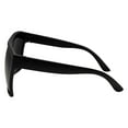 thumbnail image 1 of grinderPUNCH All Black Limo Dark Rectangular Flat Top Mob Oversized Polarized Sunglasses, 1 of 3