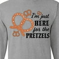 thumbnail image 4 of Inktastic I'm Just Here for the Pretzels Oktoberfest Long Sleeve T-Shirt, 4 of 5