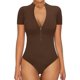 thumbnail image 1 of Xishao Body de manga larga con cuello cuadrado para mujer Xishao ropa, 1 of 2