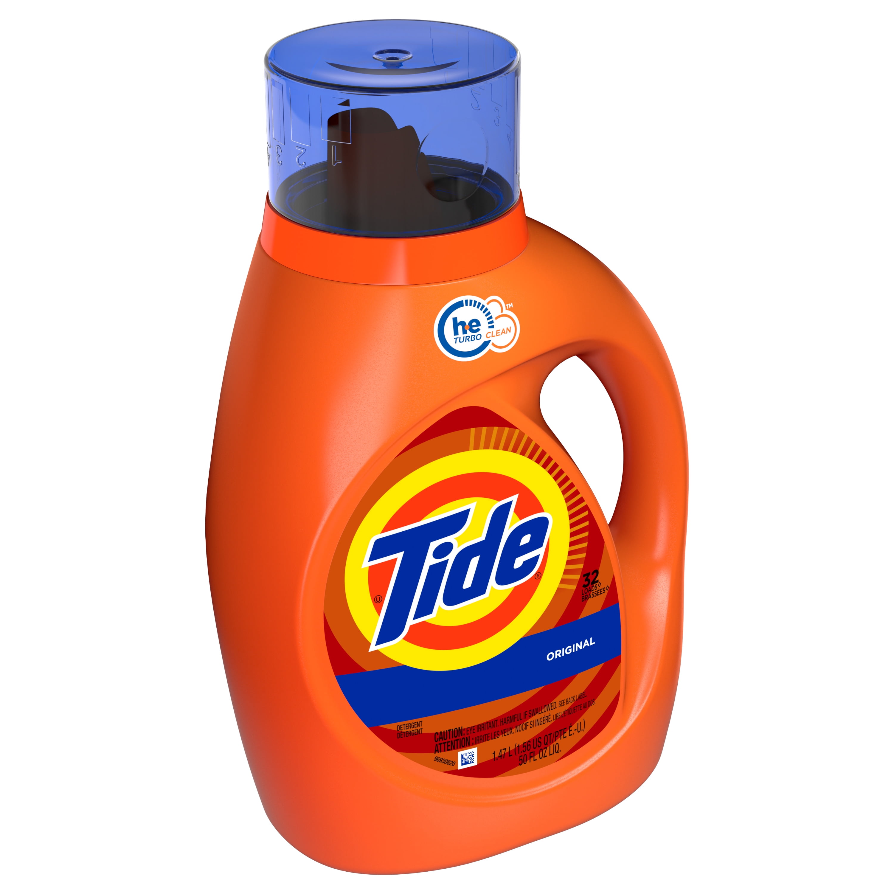 Tide Original Scent HE Turbo Clean Liquid Laundry Detergent , 50 oz, 32 loads