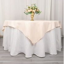 Balsa Circle 70 x 70 in Blush Premium Polyester Square Tablecloth Party Events Reception Decorations Supplies