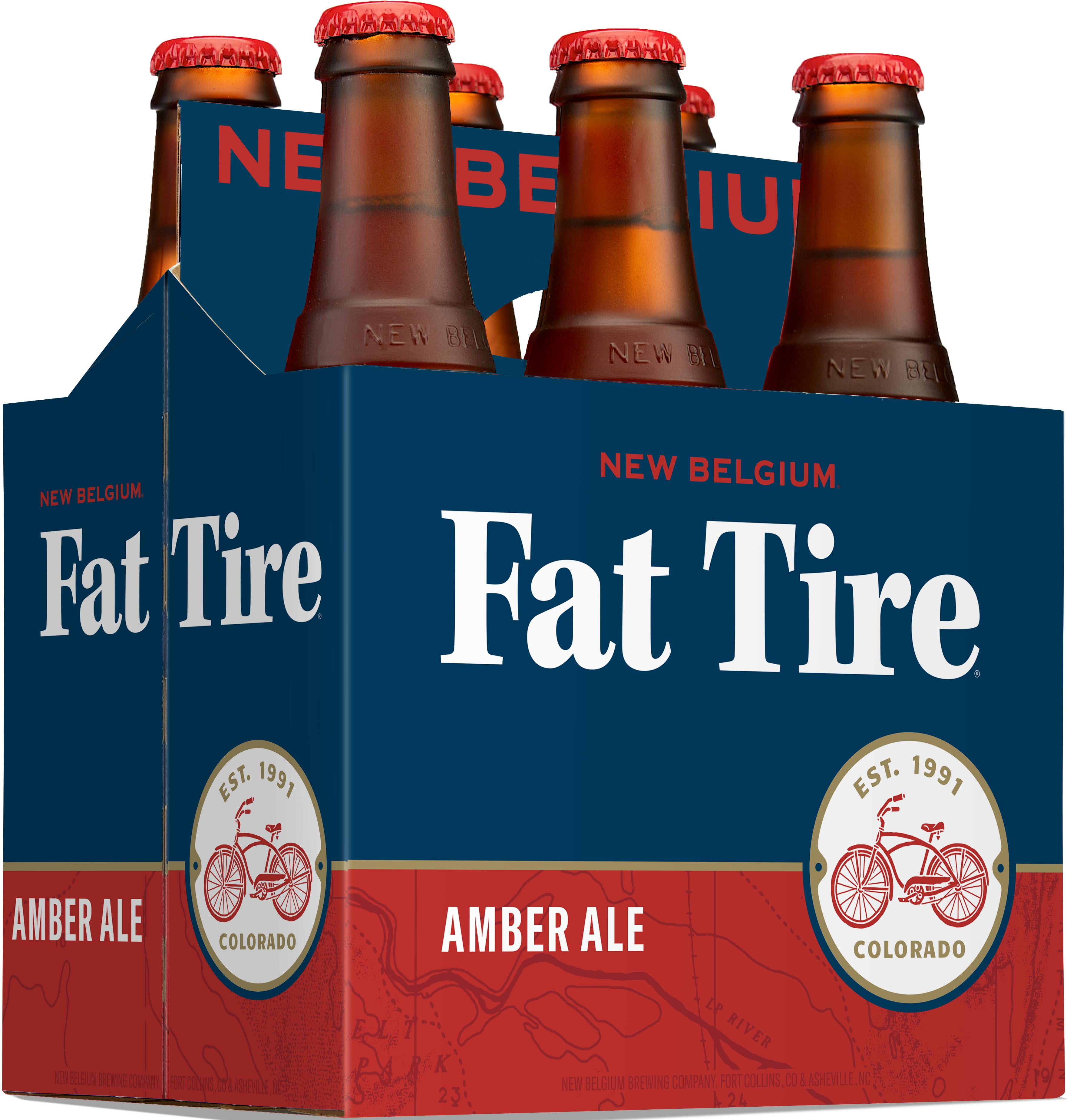 New Belgium Fat Tire Amber Ale 6PK 12oz Bottles