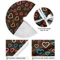 thumbnail image 2 of GZHJMY Love Heart Christmas Tree Skirt 48", Valentine's Day Tree Skirt Double Layers Polyester Easter Tree Skirt for Valentine's Day Holiday Party Decoration, 2 of 6