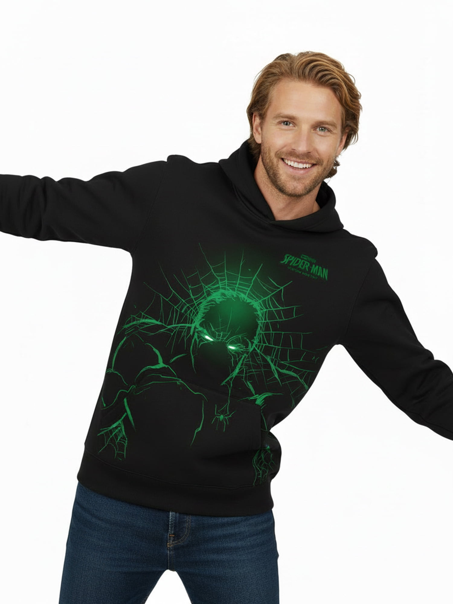 Spider-Man, Men's & Big Men's Graphic Hoodie, Hulk, Sizes S-3XL