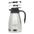 thumbnail image 2 of Hervidor de agua para automóvil Calentador de café de acero inoxidable 1300 ml Tetera portátil Limpieza fácil Calentamiento de automóvil Taza de viaje 24V para camión, 2 of 8