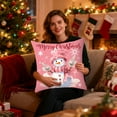 thumbnail image 6 of YIKA Christmas Tree Snowflake Reindeer Pillowcase 45x45cm Christmas Pillow Cover With Peach Fleece Printed Living Room Sofa Decoration Pillowcase Cushion B, 6 of 6