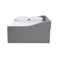 thumbnail image 3 of Baxton Studio Haylie Modern and Contemporary Light Grey Fabric Upholstered Queen Size Daybed, 3 of 9