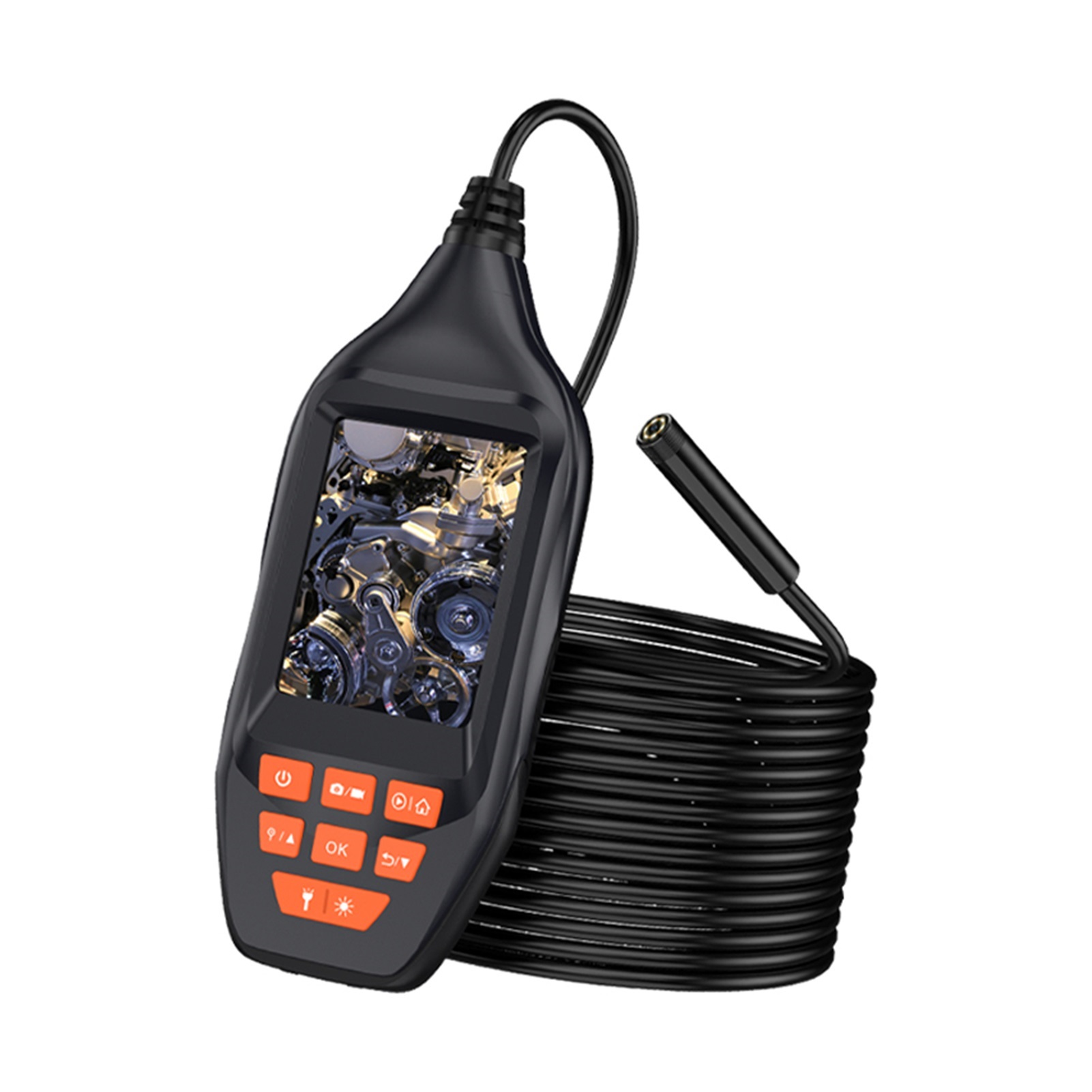 Pipe Sewer Inspection Camera 1080P HD Borescope 3" LCD Screen Endoscope Camera With 6 LED For Car Inspection With 15M , User-Friendly Borescopes