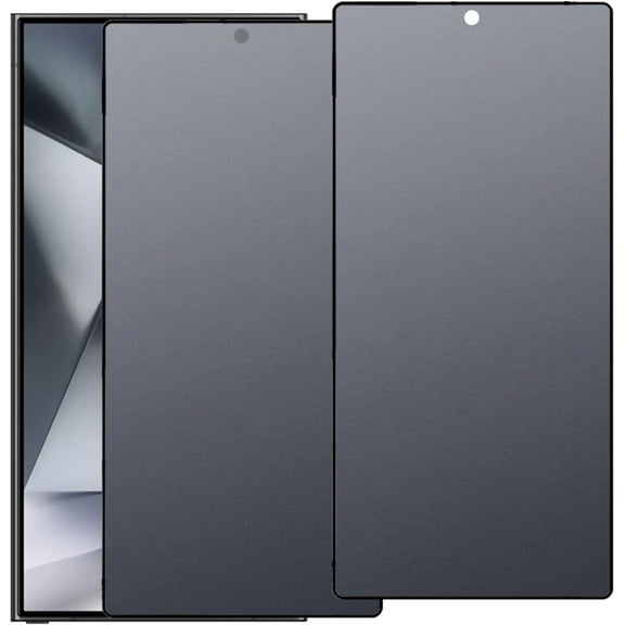 2 Pack Matte Privacy Tempered Glass for Samsung Galaxy S24 Ultra Anti-glare Anti-spy Screen Protector Film Support Finger ID 6.8 inch