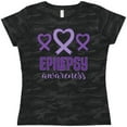 thumbnail image 3 of Inktastic Epilepsy Awareness Month Ribbon Women's T-Shirt, 3 of 5