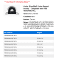 thumbnail image 2 of Center Drive Shaft Center Support Bearing - Compatible with 1988 White/GMC WCL, 2 of 2