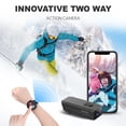 thumbnail image 3 of REXING A1 Two Way 2.7K Action Camera Front & Back 1080p with Wi-Fi (Black), 3 of 8