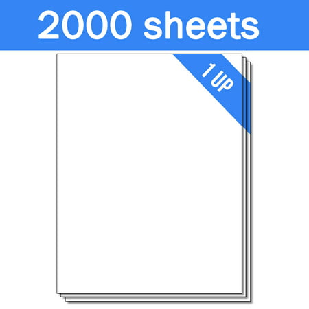 OfficeSmartLabels 8.5 x 11 inch Labels for Laser Inkjet ( 1 Label Per Sheet, White, 100 Sheets