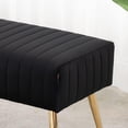 thumbnail image 7 of SYNGAR Blue Fabric Bench, Button-Tufted Upholstered Bench for Bedroom End of Bed, 45 inches, D5320, 7 of 7