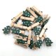 thumbnail image 4 of 25pcs 3.5cm clips de madera Photo Navidad Forma Mini ecológico Foto abrazadera para el hogar (verde del ejército), 4 of 8