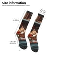 thumbnail image 4 of Fotbe Cat Asleep Among Flowers print Women's Men's Novelty Crew Socks Cotton Socks Knee High Socks for Walking,Running,Nurses,Pregnancy, 4 of 8