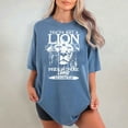 thumbnail image 4 of Christian Comfort Colors Shirt - You've Got A Lion Inside Of Those Lungs - Women’s White Religious T-Shirt & Sweatshirt, 4 of 8