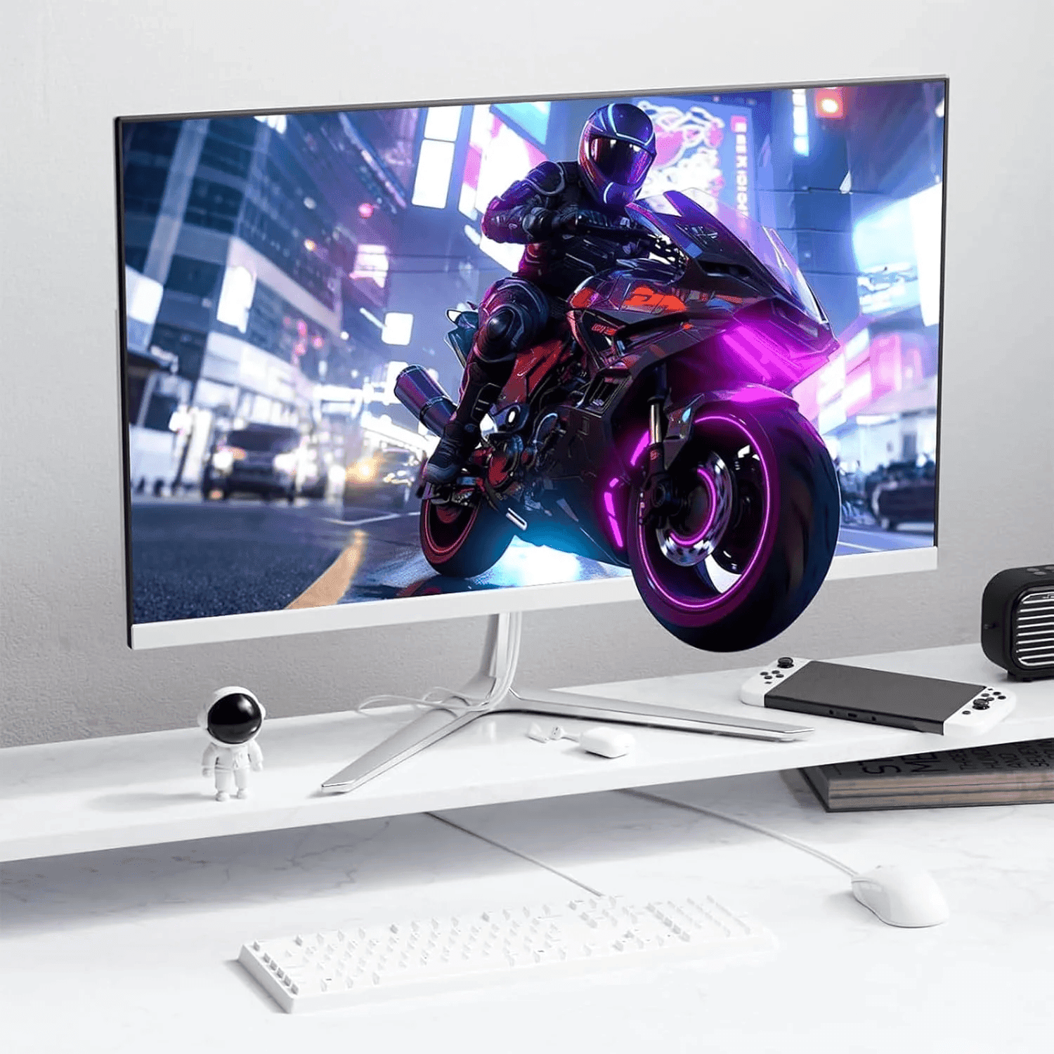 TOEMAAGIC 24-inch All-in-One Desktop Computer, Intel Core i5-6500, 16GB RAM, 512GB SSD, Windows 10, Wi-Fi, Bluetooth, Webcam, Includes Wired Keyboard and Mouse, White