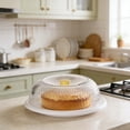 thumbnail image 2 of Yhmxh Microwave Splatter Cover for Food Large Microwave Plate Food Cover With Handle Anti-Splatter Lid With Water Filter Tray, Dirtproof Insect Proof Food Cover 11.3 Inch, BPA Free & Dishwasher Safe, 2 of 6