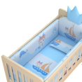 thumbnail image 4 of Funda de cuna anticolisión, bolsa blanda, valla, juego de ropa de cama de cinco piezas, colchón para niños, ropa de cama para bebé, extraíble y lavable, 4 of 4