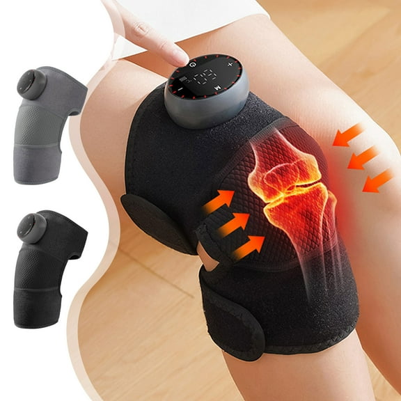 Msgweeeg USB Heated Knee Pad Warmer Men’s & Women’s Adjustable Heating Knee and Shoulder Pad Winter Warming Relief Support, 1 Piece, Wrap for Joint Pain, Muscle Relaxation, Cold Weather Gifts