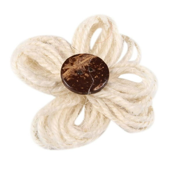 10 piezas nuevos adornos de flores de hilo de moda para fiesta de boda, hogar, hotel, artesanía, decoración, álbum de recortes, adornos de bricolaje, beige Zulema flor de guirnalda guita flor