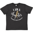 thumbnail image 3 of Inktastic I am a Fighter- Childhood Cancer Awareness Youth T-Shirt, 3 of 5