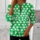 thumbnail image 1 of TaTaai Women's St. Patrick's Day Printed Loose Round Neck Sweatshirt Ladies Long Sleeve Casual Top Soft Comfortable for Daily Home Office Streetwear Spring Fall Winter Wear Gift, 1 of 5