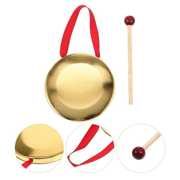 NUOLUX Percussion Instruments Metal Gong Assorted Color For Children 1 Set 3.5in